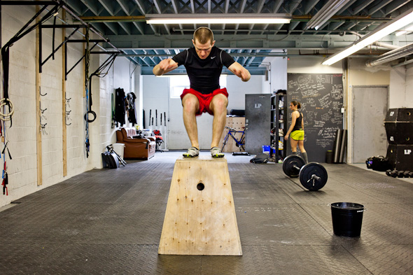 Me doing a box jump of 30 inches.