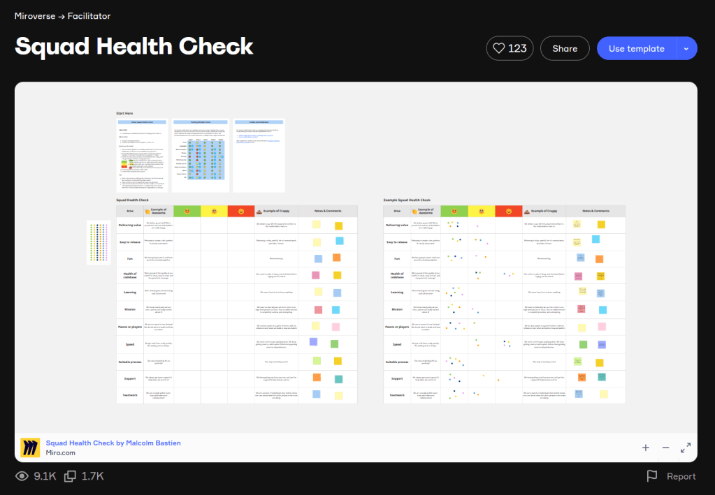 Miroverse Template: Squad Health Check